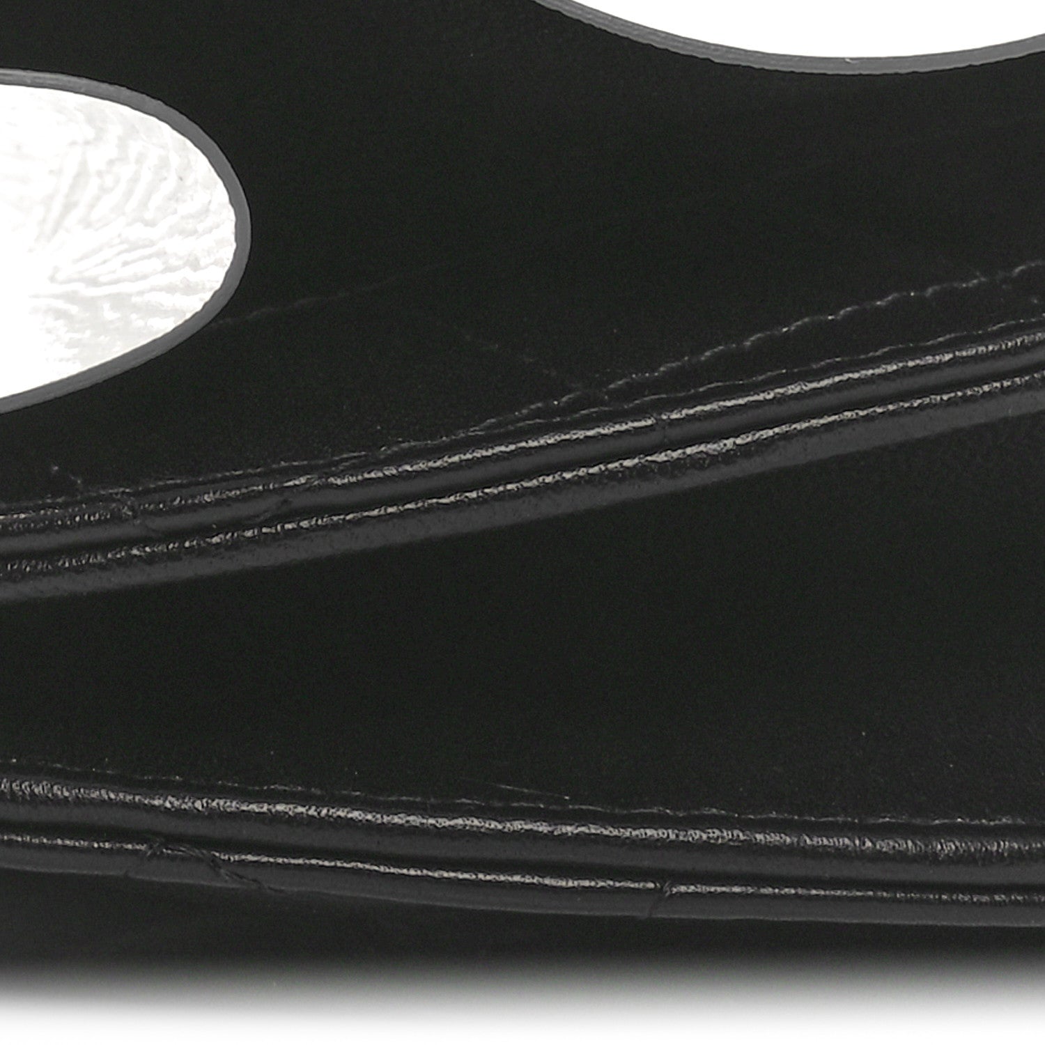 Chanel Metallic Lambskin Wave Clutch Black Silver 9 of 10