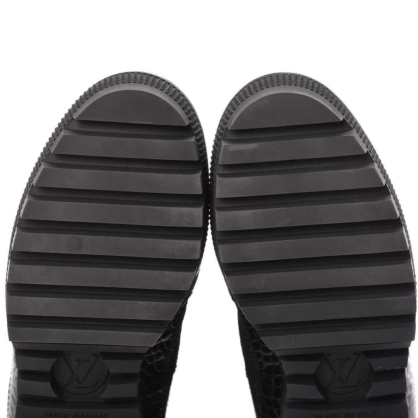 Suede Calfskin Monogram Laureate Platform Desert Boots 36 Black