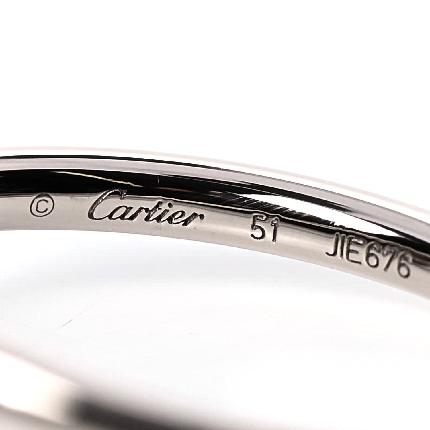 Cartier 18K White Gold Small Juste Un Clou Ring 51 5.75 4 of 6