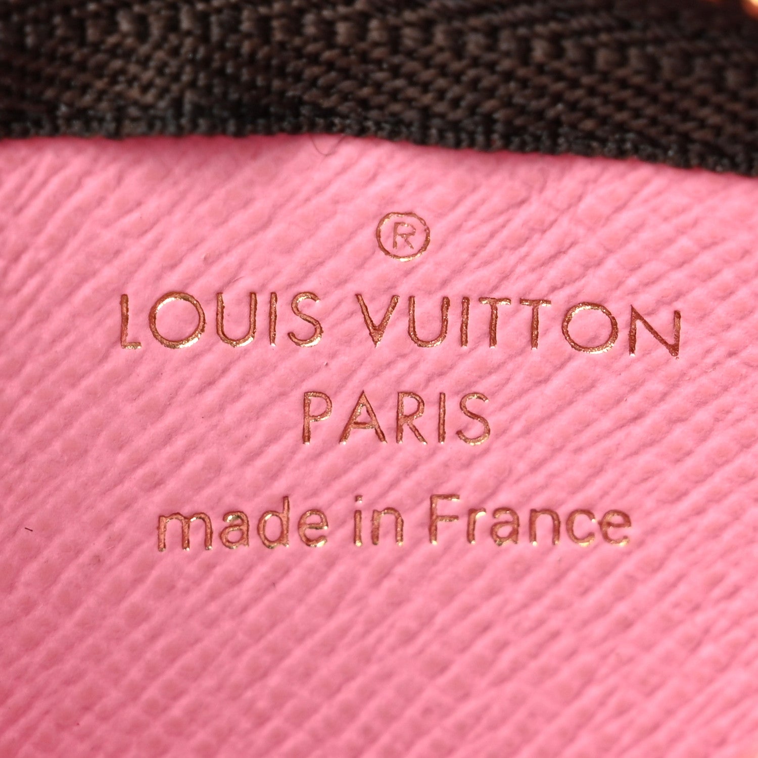 Louis Vuitton Monogram 2023 Christmas Animation Alpine Key Pouch Pink 6 of 9