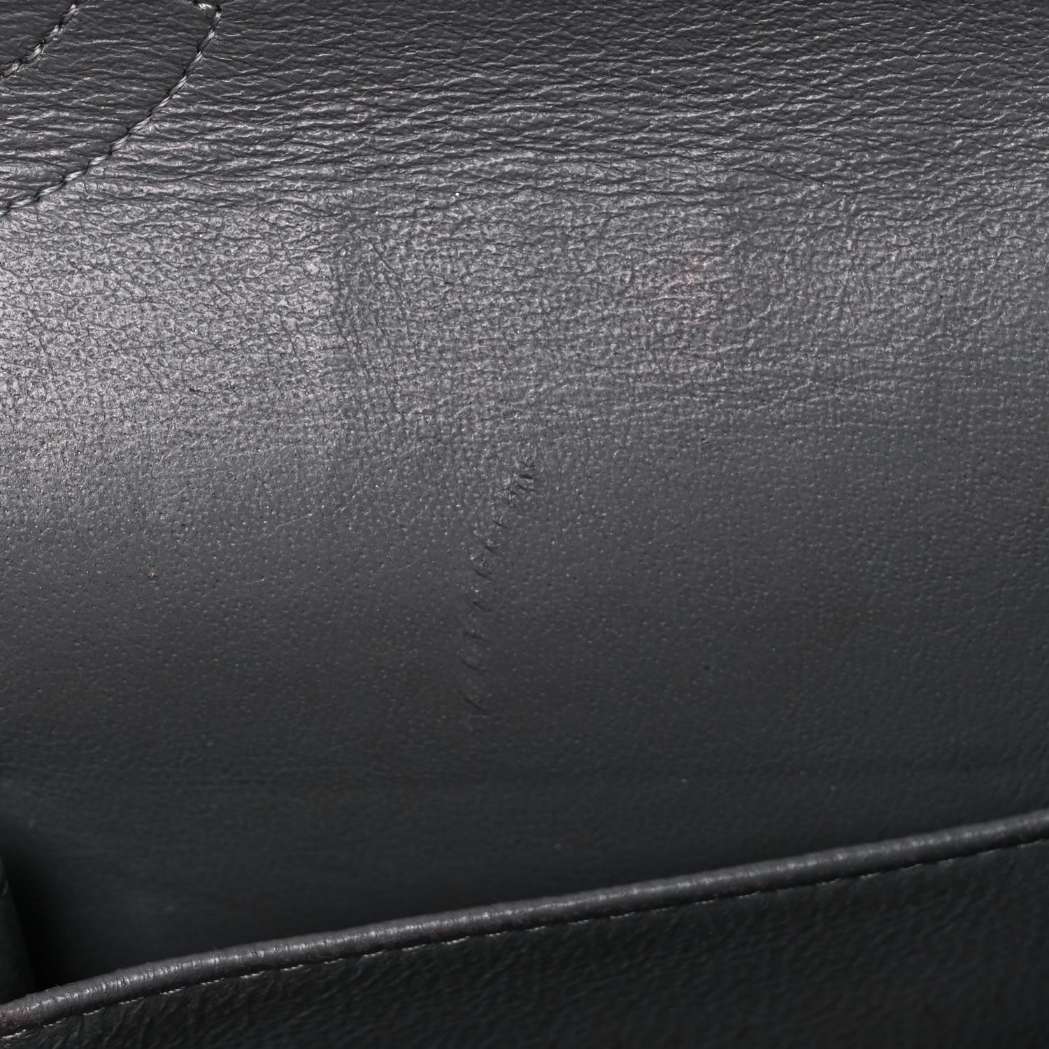 Chanel Lambskin Quilted Medium Double Flap Dark Grey 12 of 26