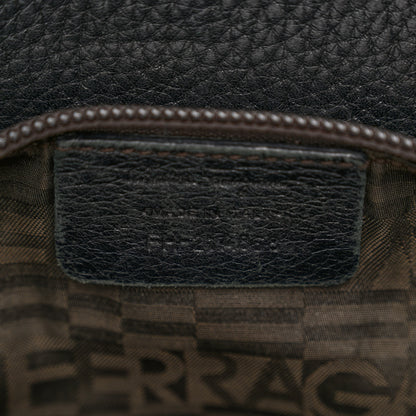 Salvatore Ferragamo Calfskin Hobo Black 8 of 14