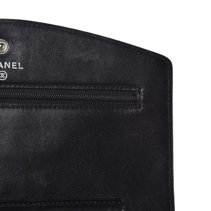 Chanel Caviar Timeless CC Wallet On Chain WOC Black 7 of 15