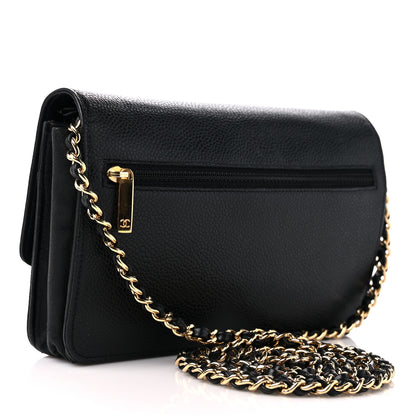 Chanel Caviar Timeless CC Wallet on Chain WOC Black 3 of 13