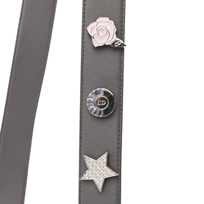 Christian Dior Lambskin Cannage Small Lucky Badges My Lady Dior Grey 10 of 11
