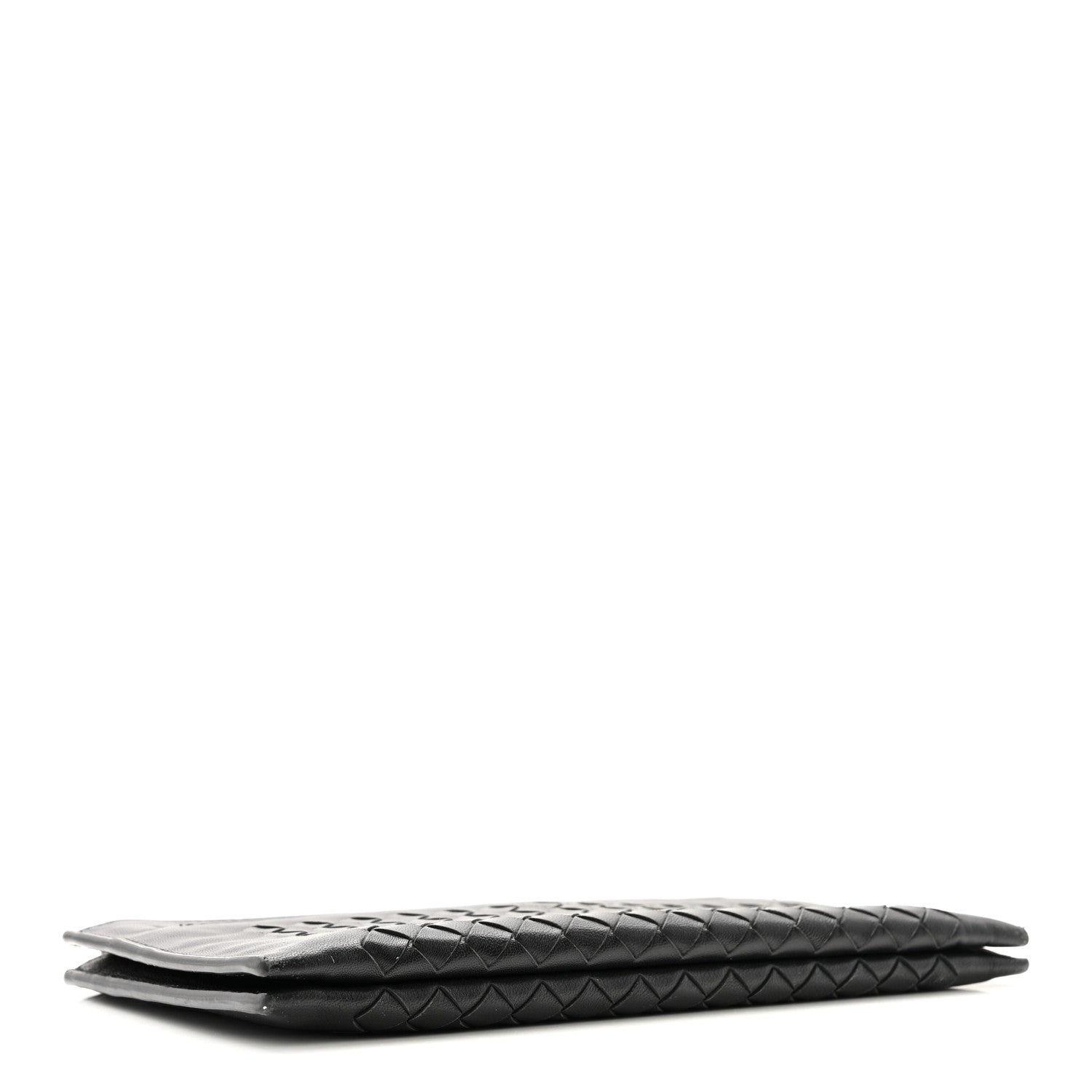 Bottega Veneta Nappa Intrecciato Wristlet Zip Wallet Black 4 of 11