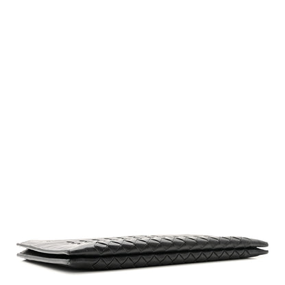 Bottega Veneta Nappa Intrecciato Wristlet Zip Wallet Black 4 of 11