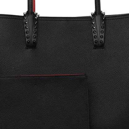 Christian Louboutin Calfskin Spikes East West Cabata Tote Black 9 of 11