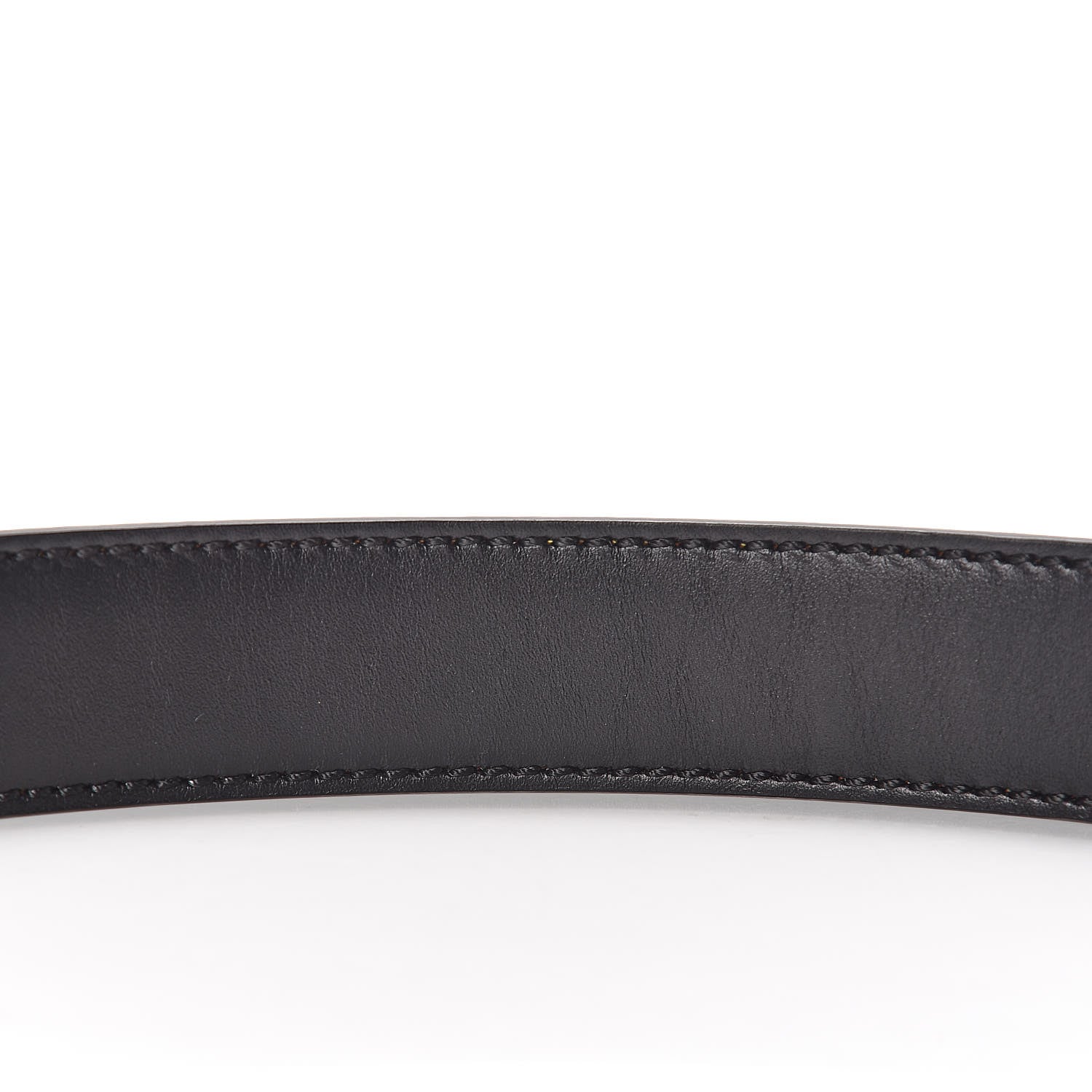 Fendi Vitello Havana Elite Monster Eyes Buckle Reversible Belt Yellow Black 9 of 9
