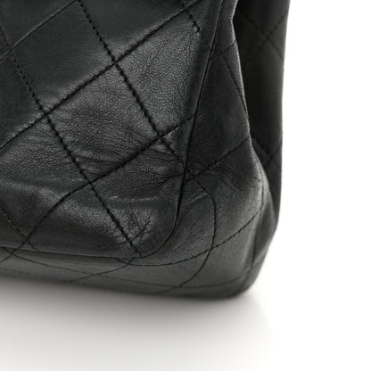 Chanel Lambskin Quilted Medium Double Flap Black 11 of 15