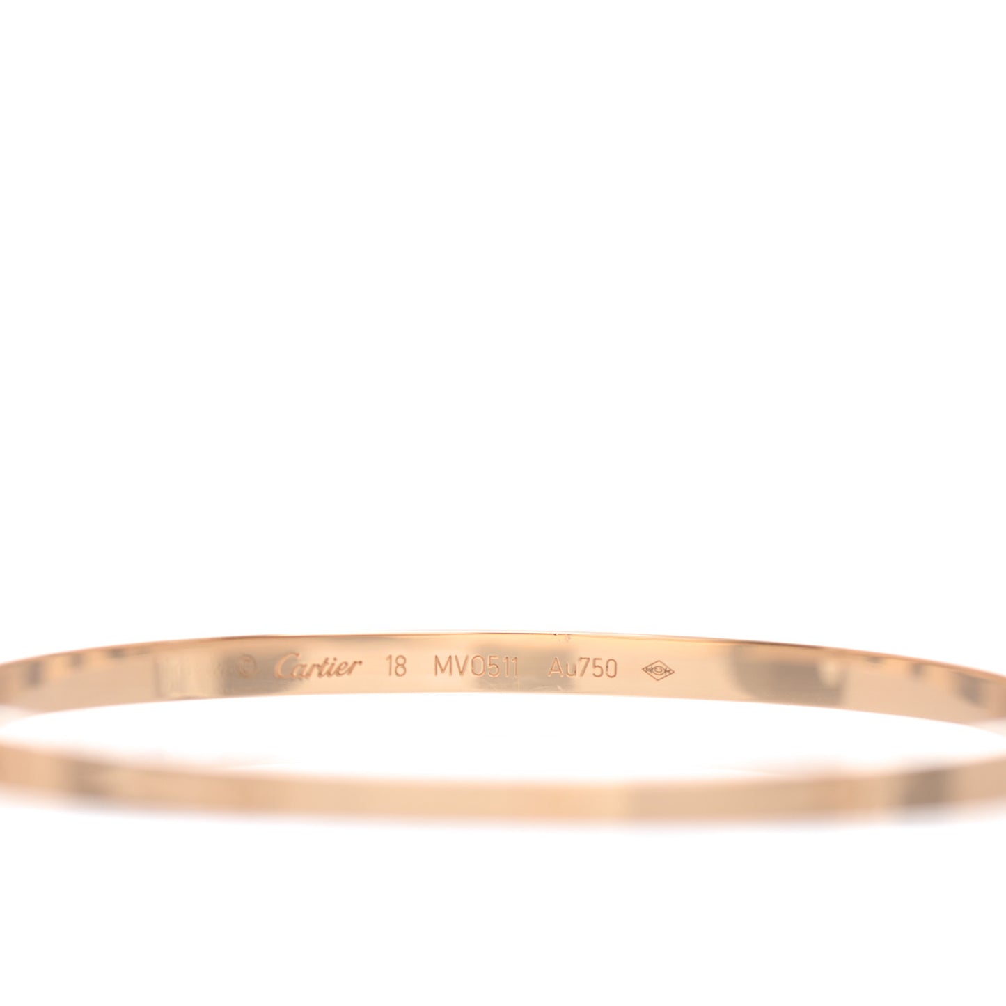 18K Yellow Gold Small LOVE Bracelet 18