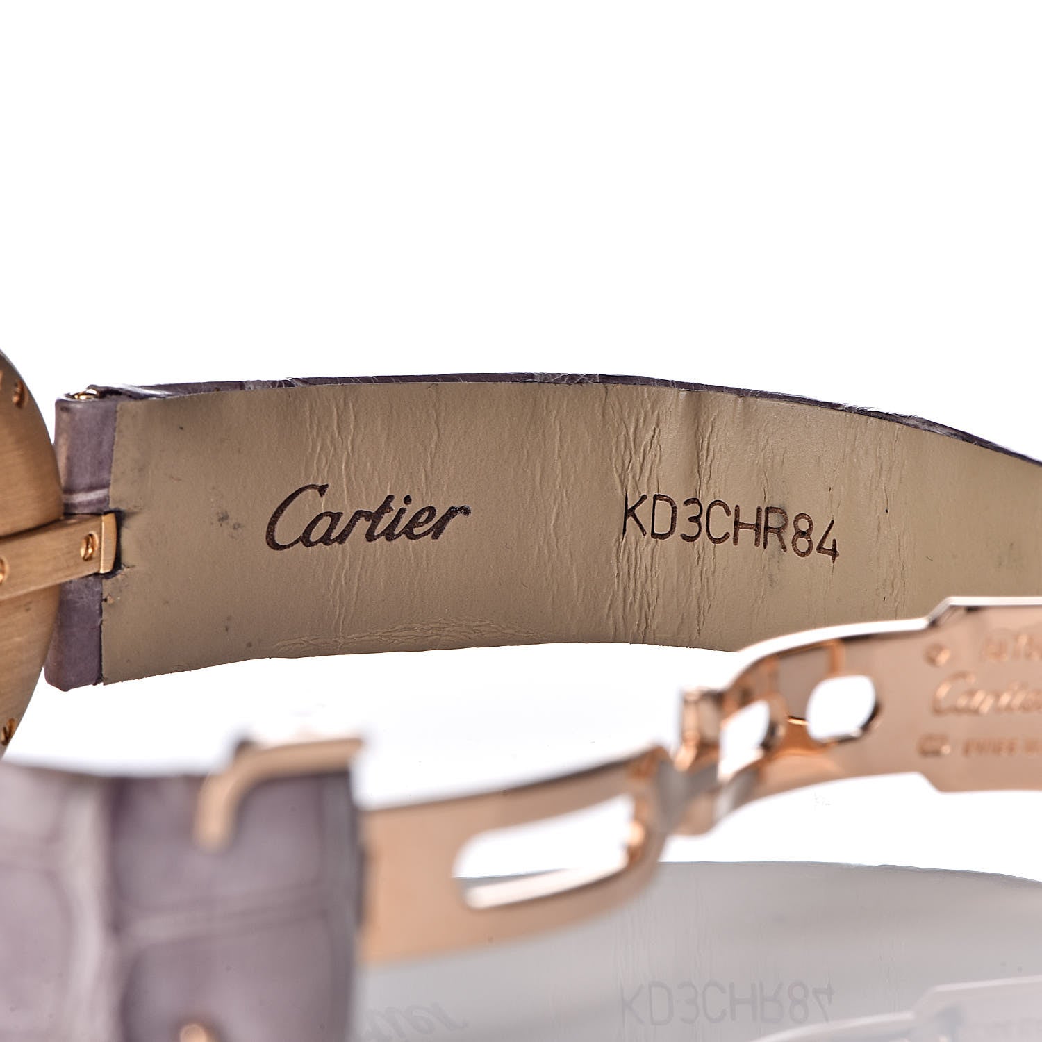 Cartier 18K Yellow Gold Alligator Diamond Bezel 27mm Captive De Cartier Quartz Watch Grey 8 of 8