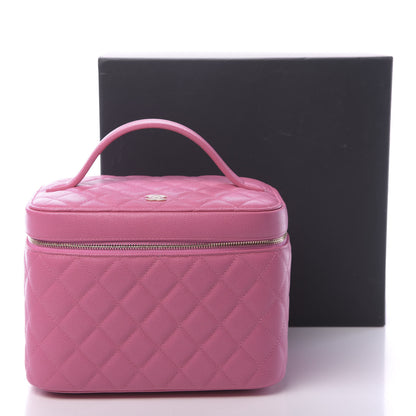 Chanel Caviar Quilted Large Vanity Pouch Pink 11 of 11