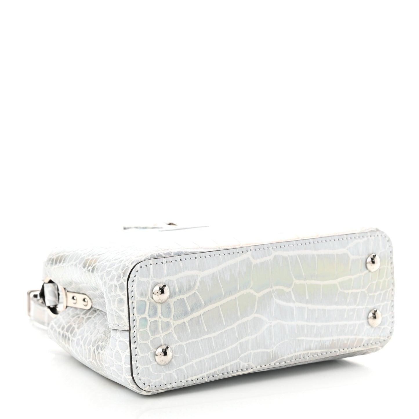 Alligator Mini Capucines Silver