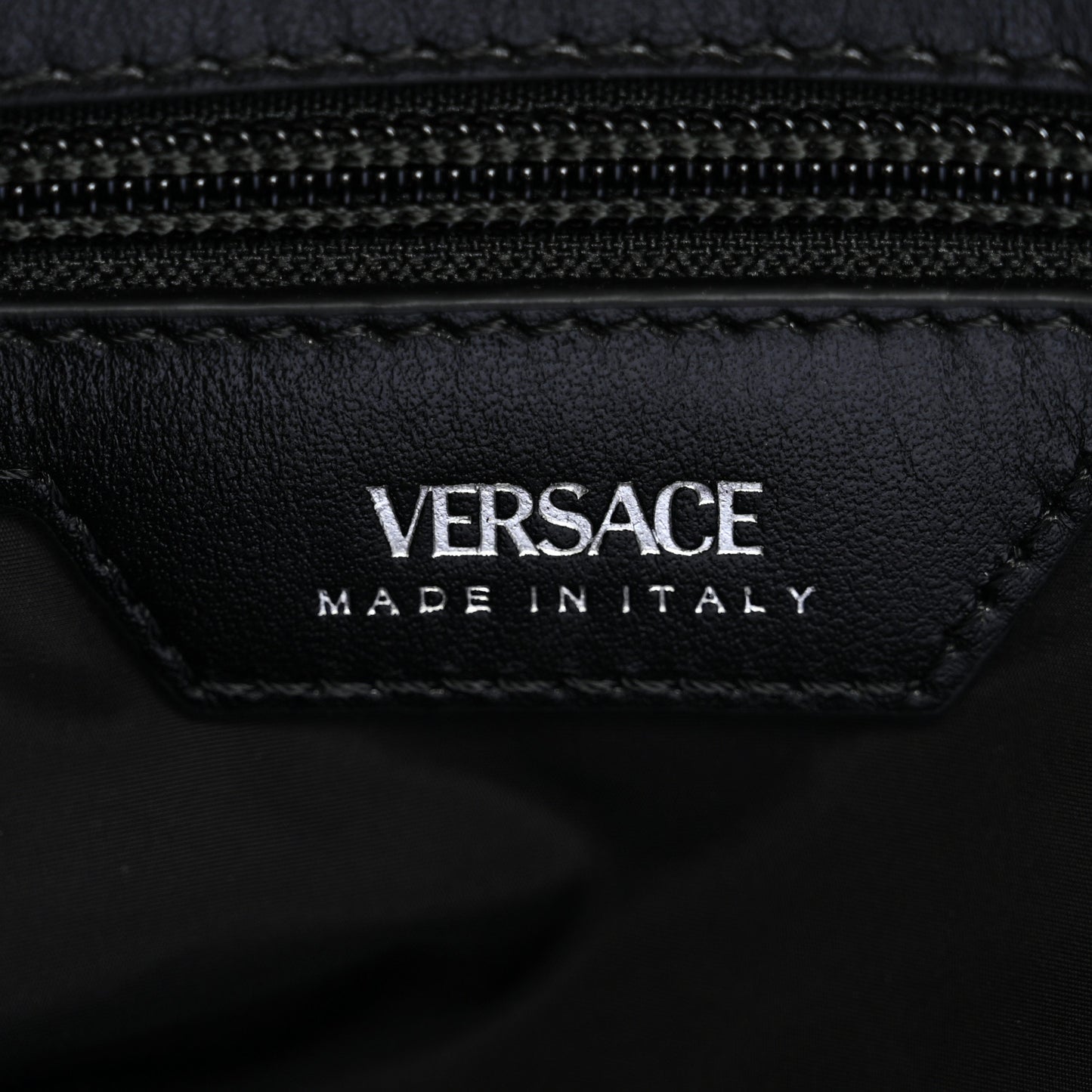 Nylon Baroque Medusa Belt Bag Black White