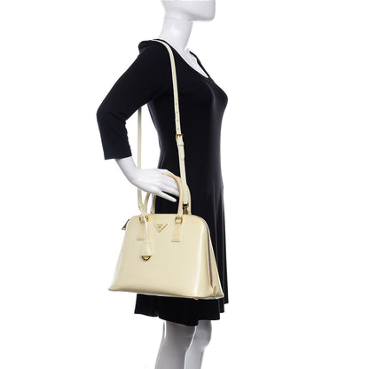 Prada Saffiano Lux Medium Promenade Tote White 2 of 15