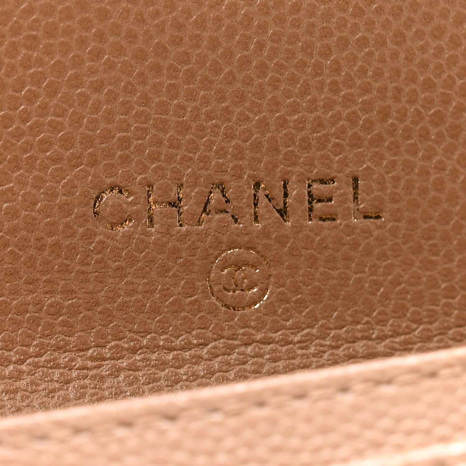 Chanel Caviar Chevron Quilted Boy Flap Card Holder Dark Beige 6 of 14