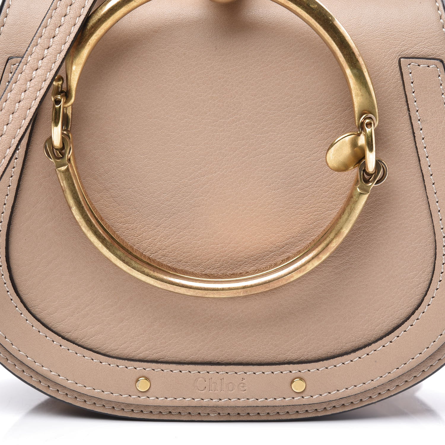 Chloe Calfskin Suede Small Nile Bracelet Bag Biscotti Beige 10 of 10