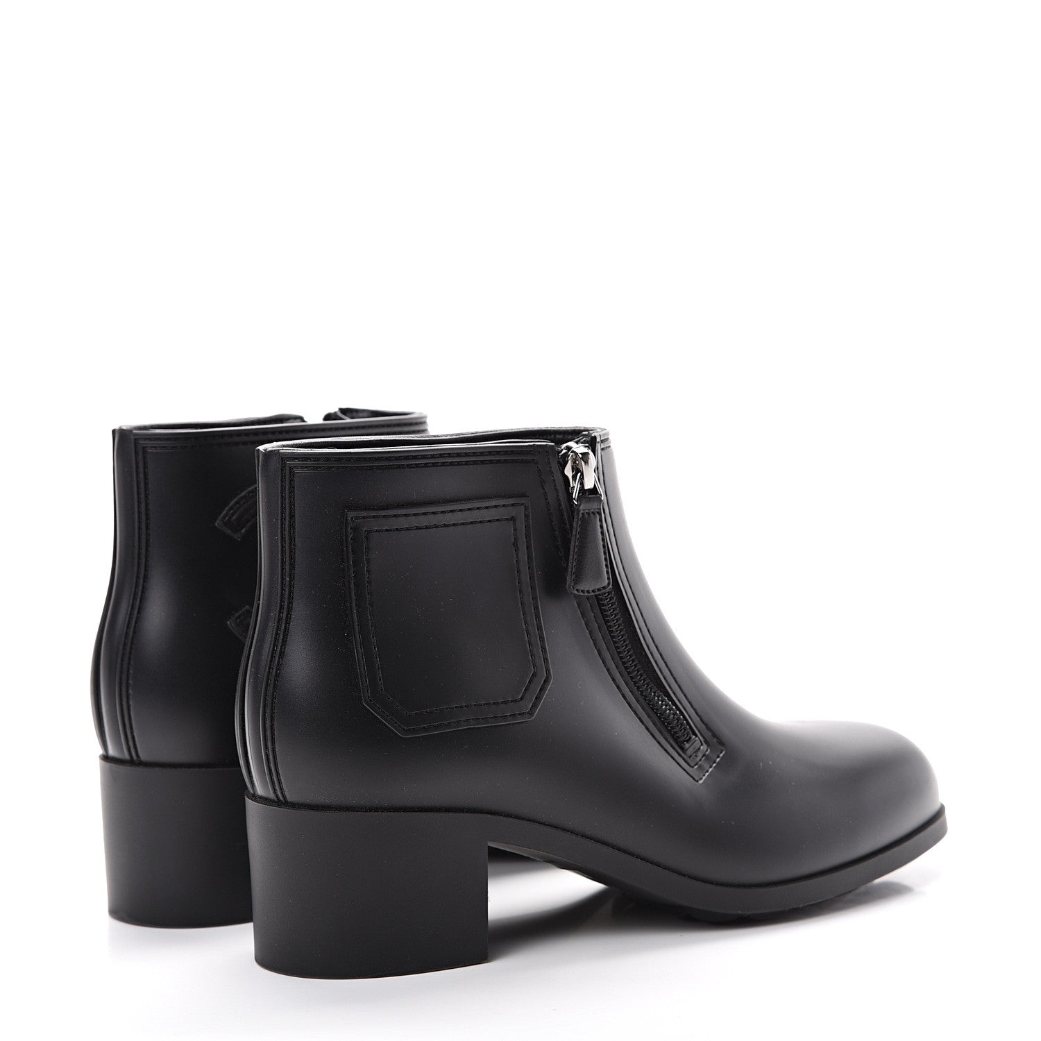 Chanel PVC CC Short Boots 38 Black 4 of 8
