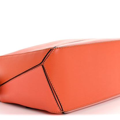 Loewe Calfskin Small Puzzle Bag Orange Tan Pink 8 of 11
