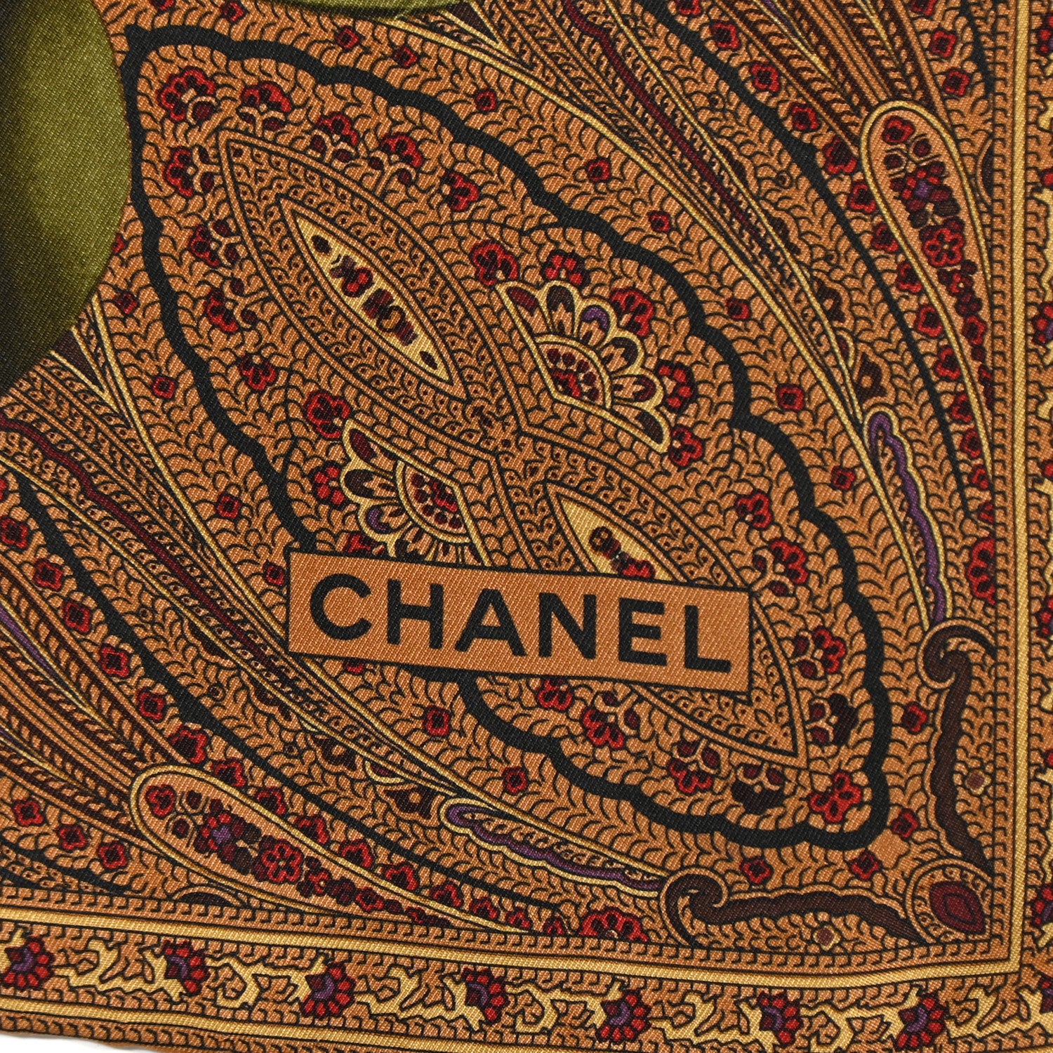 Chanel Silk CC Floral Square Scarf Multicolor 2 of 8