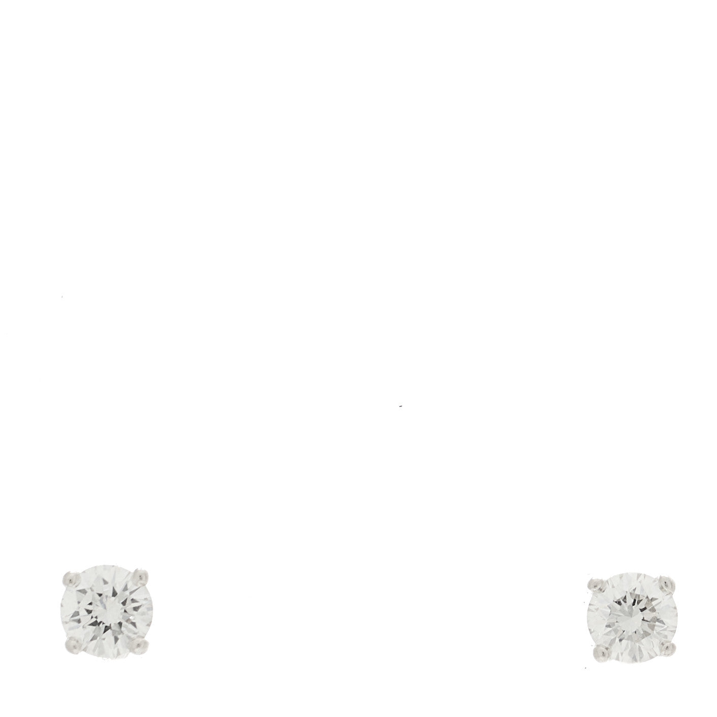 Platinum Diamond .36ctw Solitaire Earrings