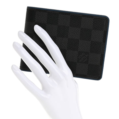 Louis Vuitton Damier Graphite Slender Wallet Blue 2 of 10