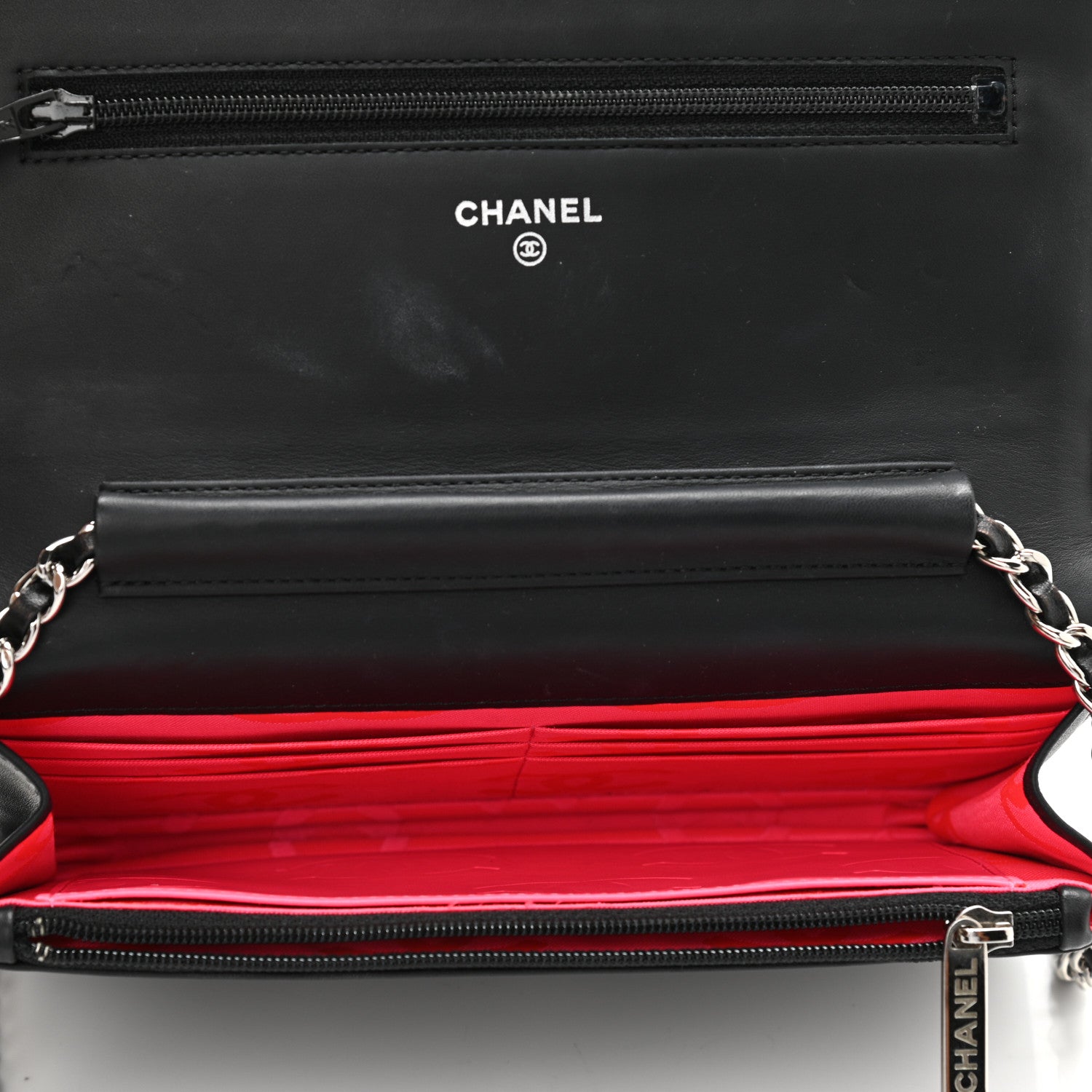 Chanel Calfskin Quilted Cambon Wallet On Chain WOC Black 5 of 11