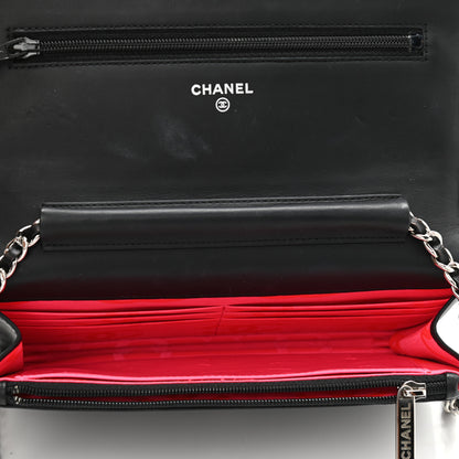 Chanel Calfskin Quilted Cambon Wallet On Chain WOC Black 5 of 11