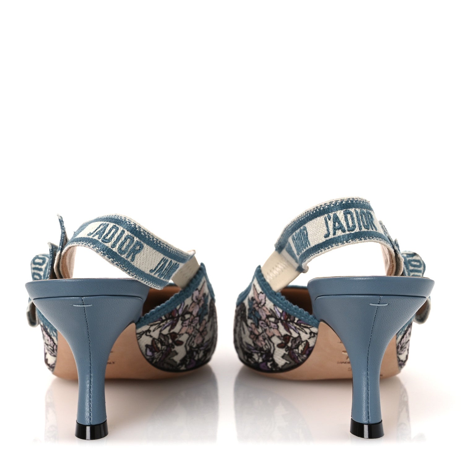 Christian Dior Canvas Embroidered J'Adior Slingback 65mm Pumps 38