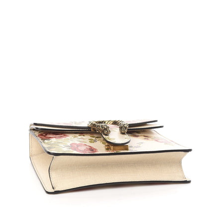 Gucci Calfskin Floral Mini Dionysus Shoulder Bag Beige 4 of 11
