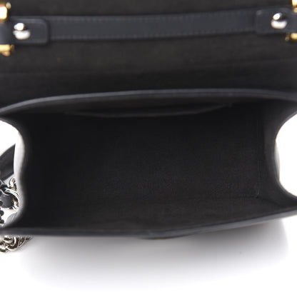 Fendi Vitello Century Velvet F is Fendi FF Small Kan I Shoulder Bag Black Tobacco 4 of 15
