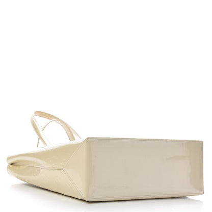 Louis Vuitton Vernis Wilshire MM Blanc Corail 4 of 12