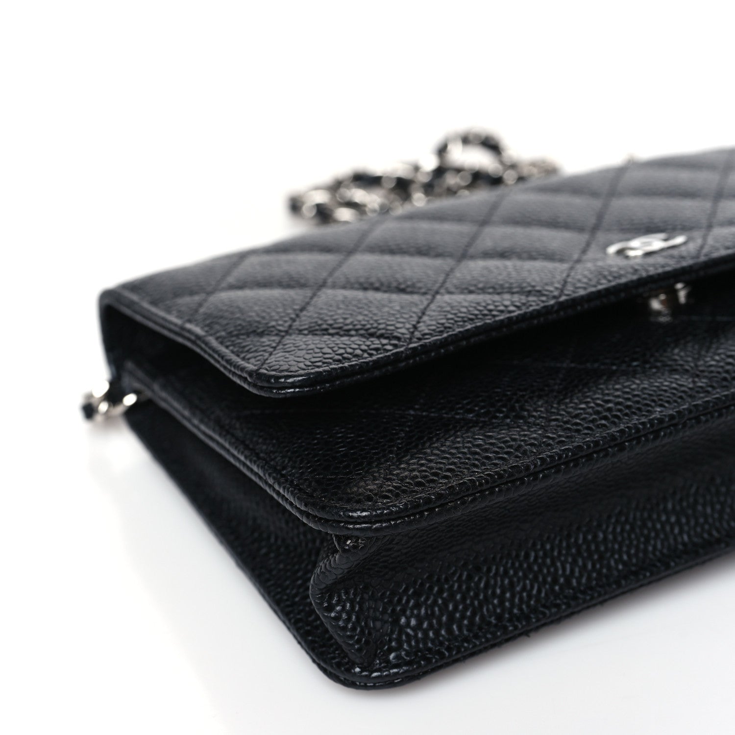 Chanel Caviar Quilted Wallet on Chain WOC Black 9 of 11