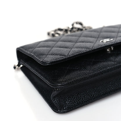 Chanel Caviar Quilted Wallet on Chain WOC Black 9 of 11