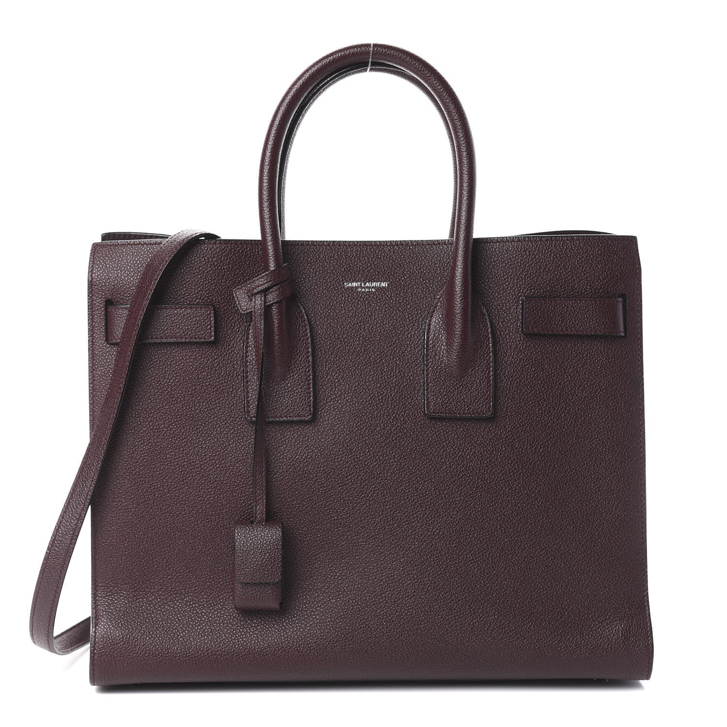 Saint Laurent Calfskin Small Sac De Jour Amarena 1 of 8