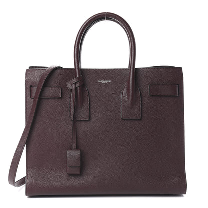 Saint Laurent Calfskin Small Sac De Jour Amarena 1 of 8