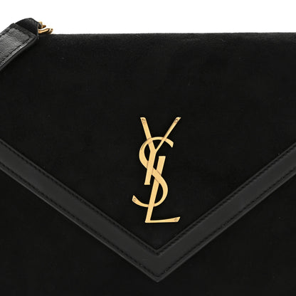 Saint Laurent Suede Calfskin Monogram Le Sept Chain Bag Black 8 of 14