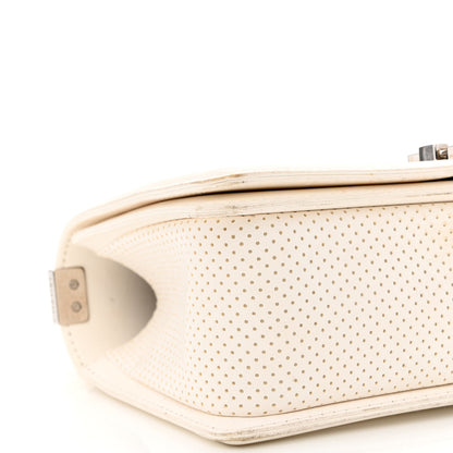 Chanel Lambskin Perforated Medium Boy Flap White 8 of 20
