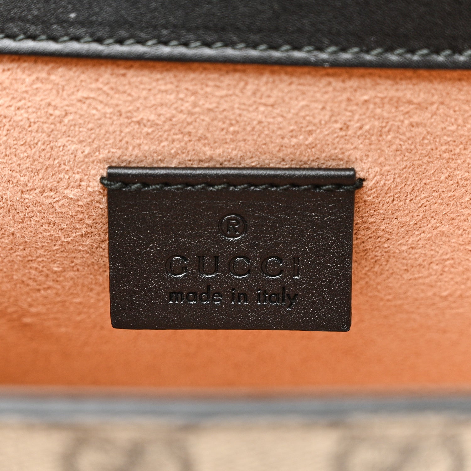 Gucci GG Supreme Monogram Small Osiride Shoulder Bag Black Gold 6 of 13