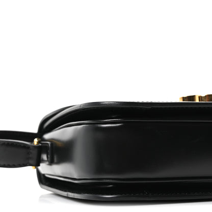Celine Shiny Calfskin Medium Triomphe Black 9 of 10