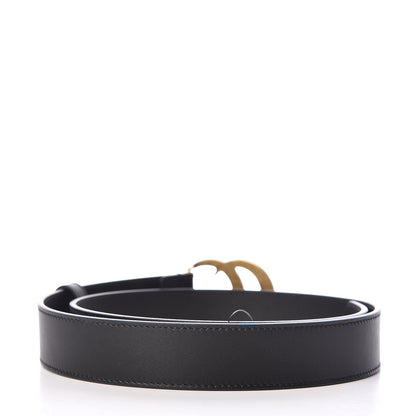 Gucci Calfskin Double G 30mm Belt 80 32 Black 3 of 7