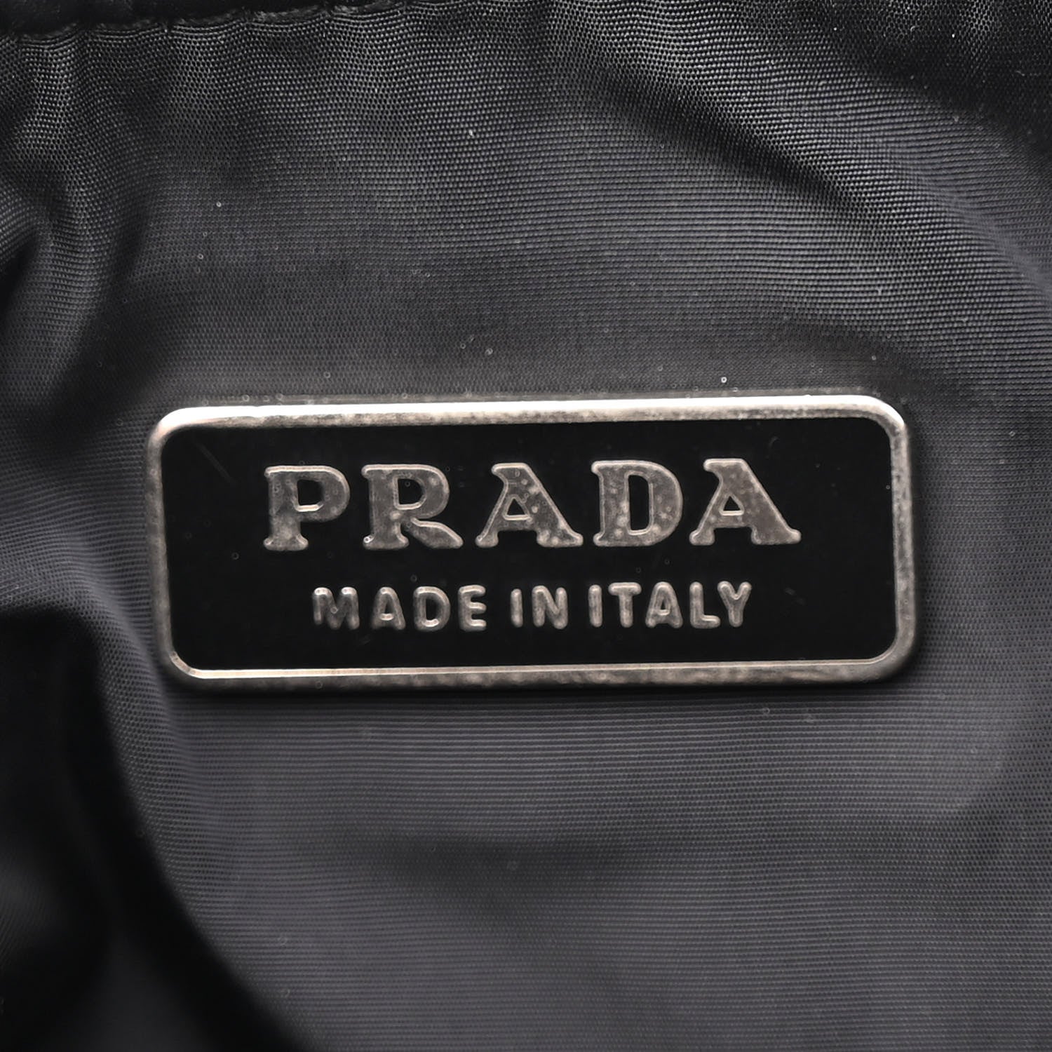 Prada Muflone Metal Studded Necessaire Shoulder Bag Black 6 of 12