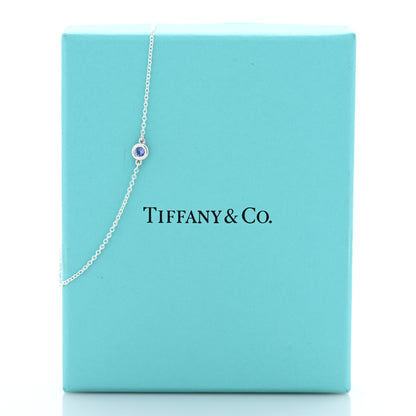 Tiffany Sterling Silver Tanzanite Elsa Peretti Color By The Yard Bracelet 4 of 4