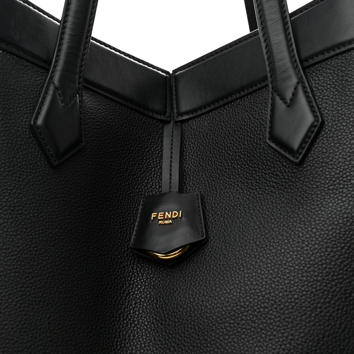 Fendi Vitello Cher Grace Large Fendi Origami Black 7 of 11
