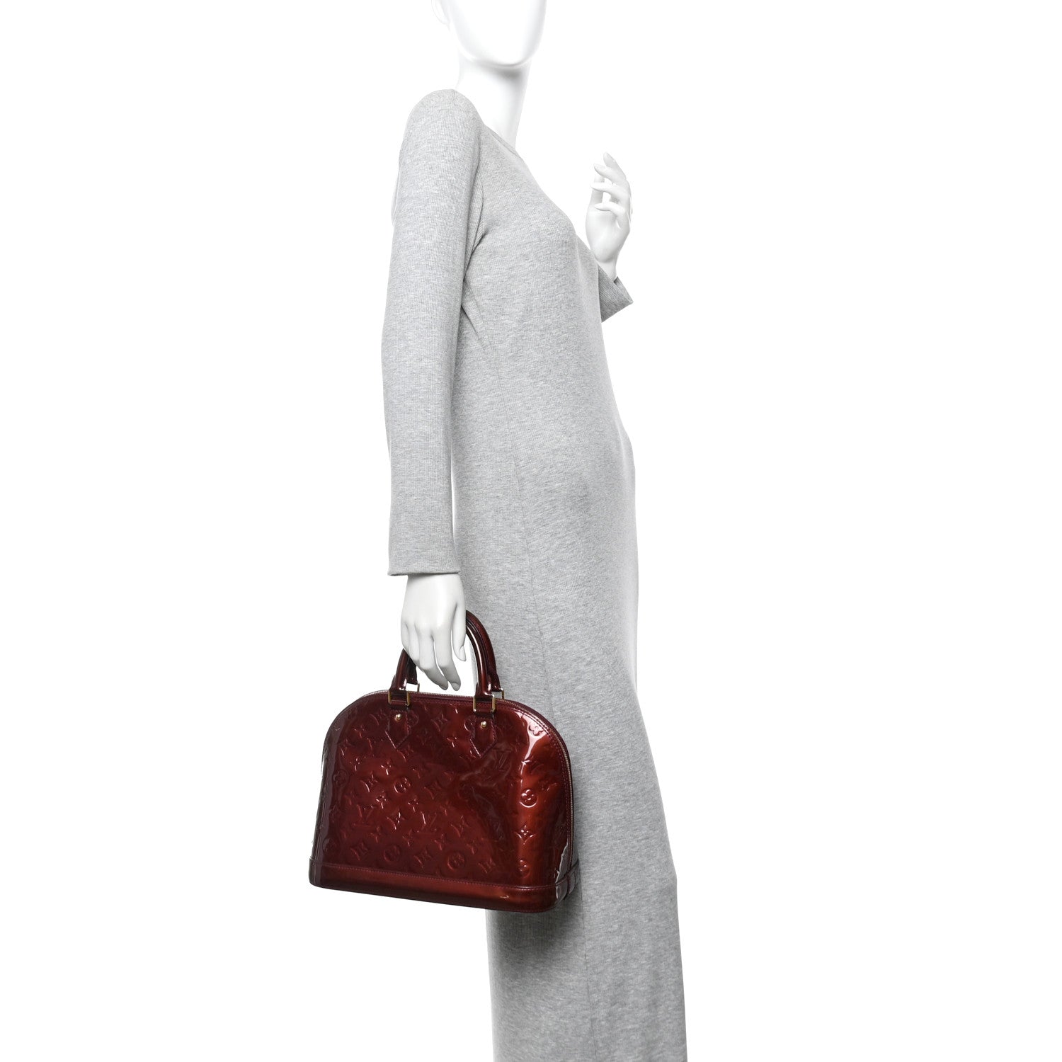 Louis Vuitton Vernis Alma PM Rouge Fauviste 2 of 15