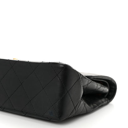 Chanel Lambskin Quilted Medium Double Flap Bag Black 11 of 11