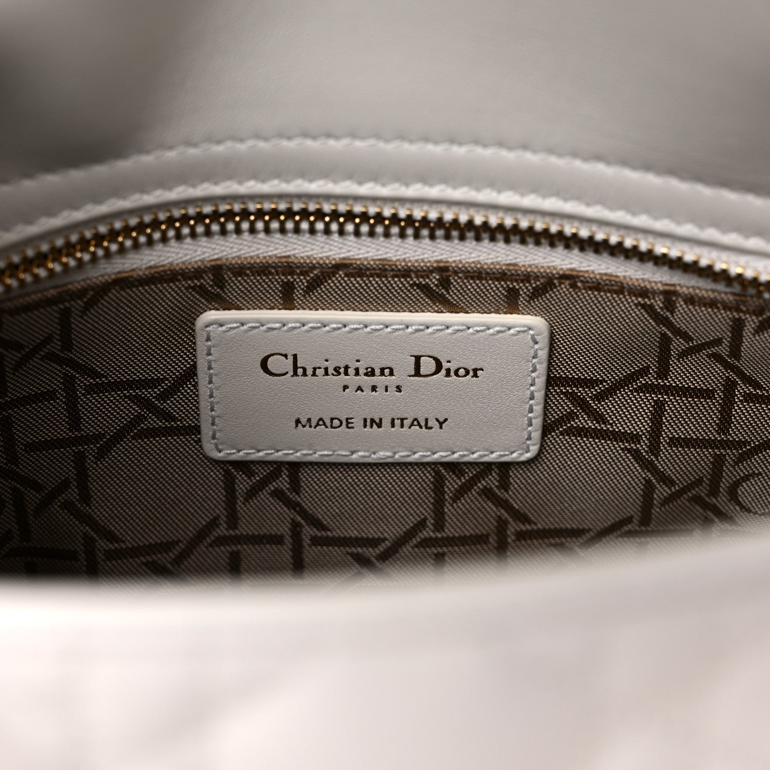 Christian Dior Lambskin Cannage Small Lady Dior White 6 of 9