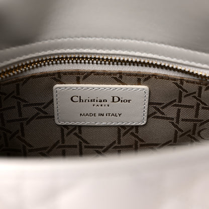 Christian Dior Lambskin Cannage Small Lady Dior White 6 of 9