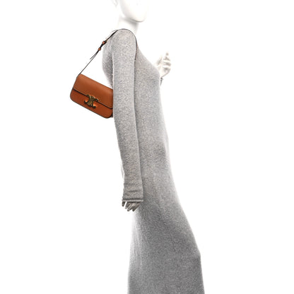 Celine Natural Calfskin Triomphe Shoulder Bag Tan 2 of 10